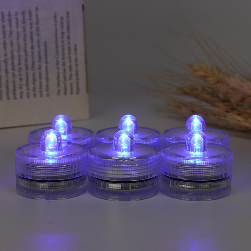 Impermeable vela luz del tanque de peces luz DE BUCEO colorido sumergido vela luz bar fiesta boda decoración accesorios electrónicos