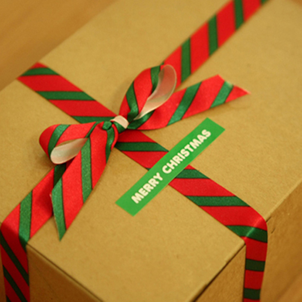 Transfronteriza europea y americana nueva cinta de Navidad traje hogar vacaciones decoración Navidad decoración regalo embalaje cinta 5 yardas