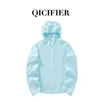 QCFE новый солнцезащитный крем с капюшоном для йоги топ легкий лед дышащая ткань для бега спортивная одежда для йоги куртка для женщин