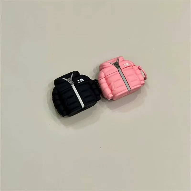 Invierno plumón de silicona auriculares cubierta para Airpods 1 / 2 generación Apple inalámbrico bluetooth cubierta pro3 / 4