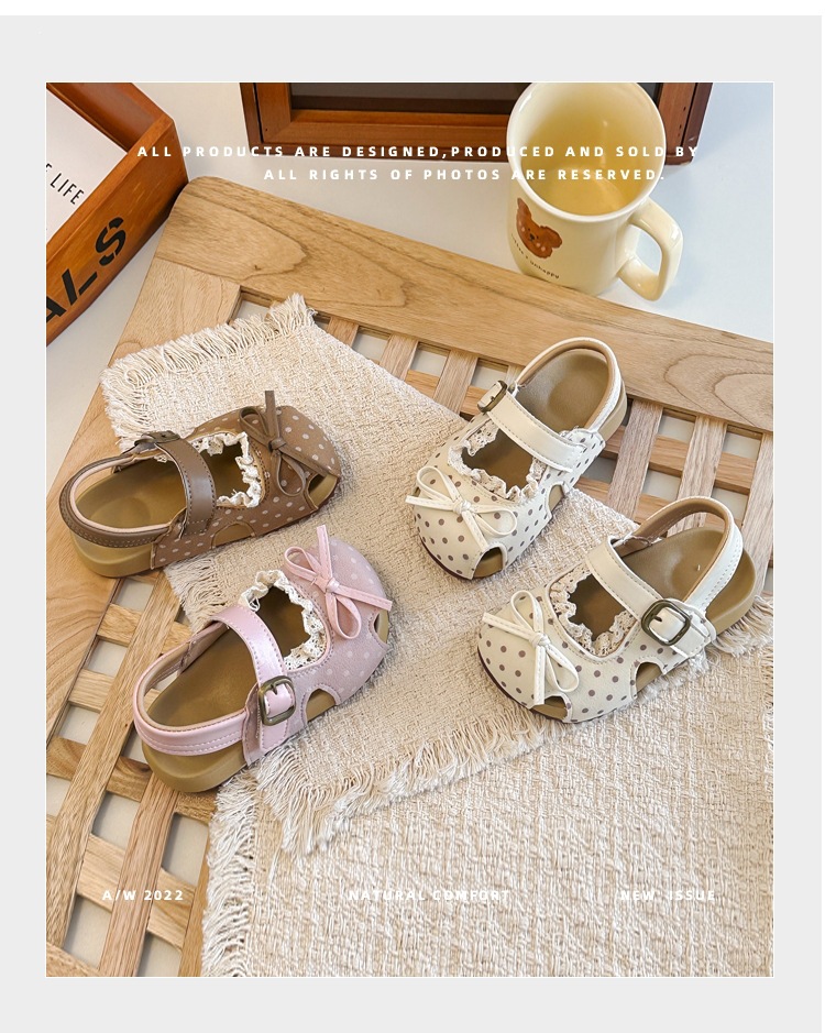 Mädchen Sandalen Mit Spitzenbesatz Und Weicher Sohle Für Kinder_voghion.com
