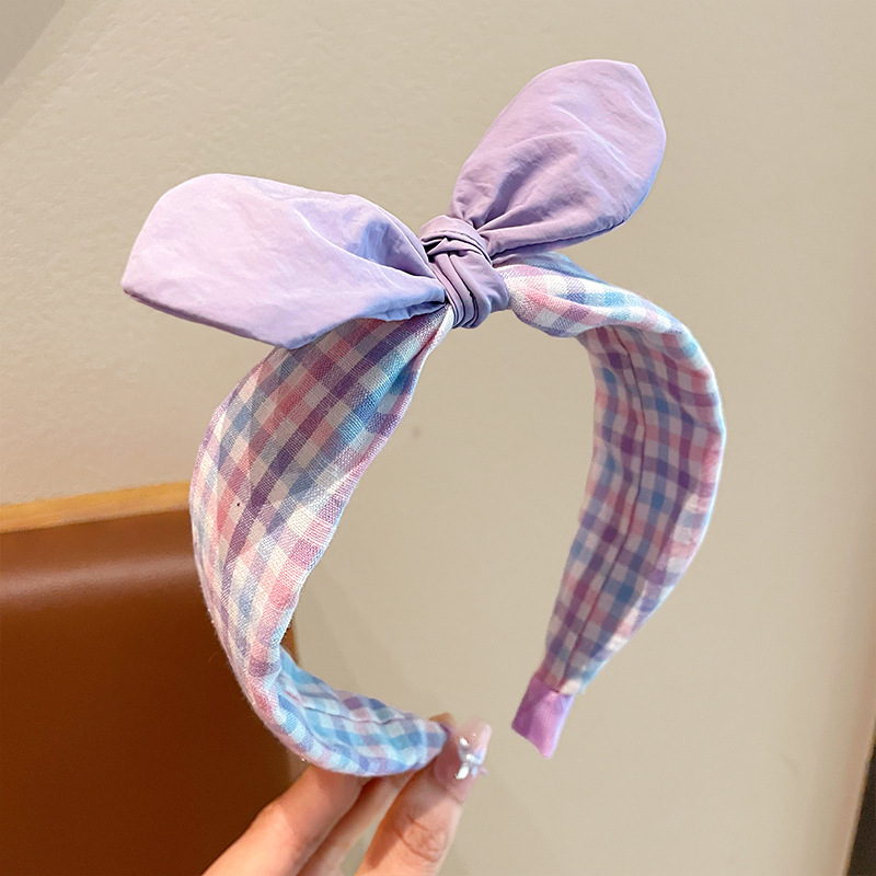 子供のかわいいヘッドバンド 2025 新しい女の子のリボンカラフルなヘッドバンドは頭を締め付けず、滑り止め洗顔ヘアアーティファクトです|undefined