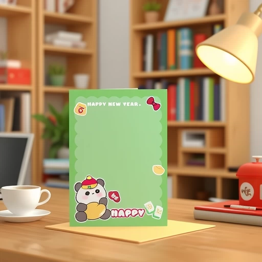 Креативные и милые рождественские открытки, упаковочные материалы из картона для передней и задней стороны, декоративные карты для упаковки подарков в мультяшном стиле, оптовые поздравительные открытки.