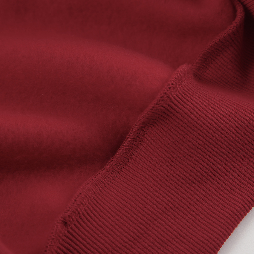 Spring Ankela Red round Neck Women Printed Pullover Sweatshirt Loose Top