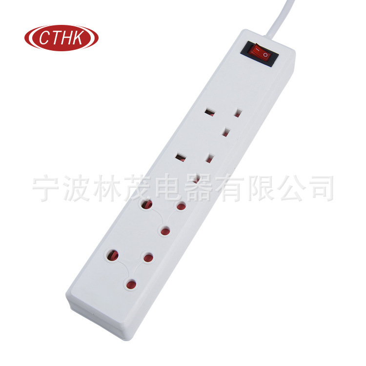 工厂直销 新款 南非 英式2 孔拖线板 插座