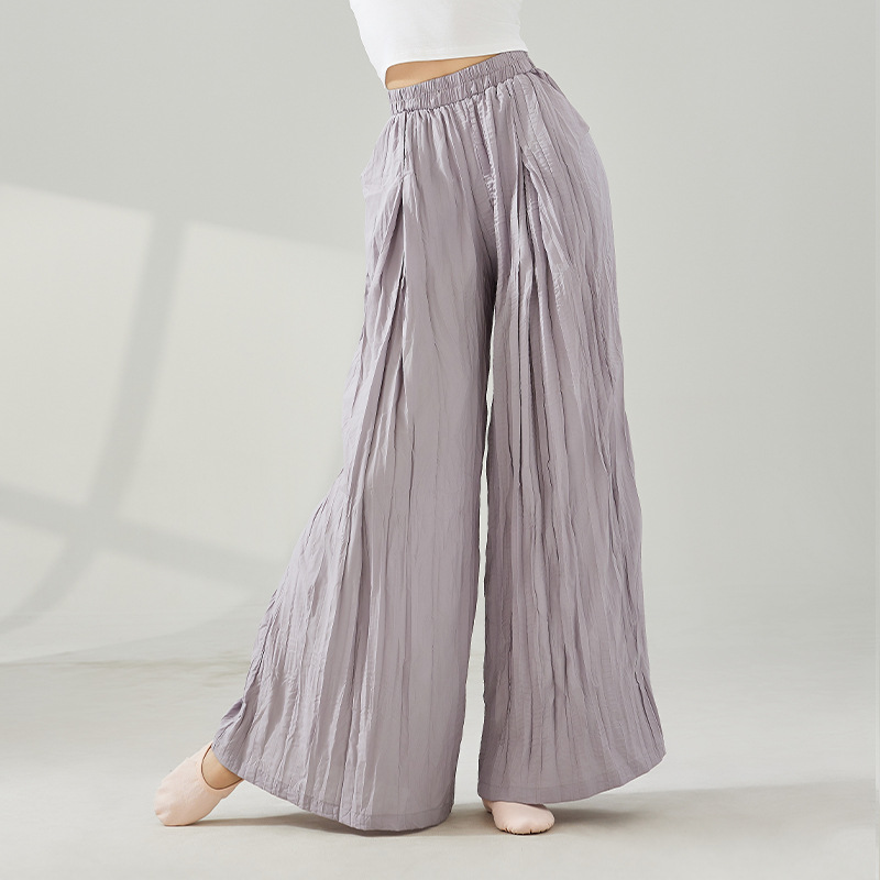 Modern Dance Practice Pants Summer Cool Loose Wide-Leg Pants Chinese Dance Classical Dancewear Body-Shaping Women's Dance Pants