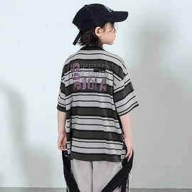 男童短袖t恤夏装2025新款中大儿童夏季半袖棉体恤男孩上衣洋气T潮