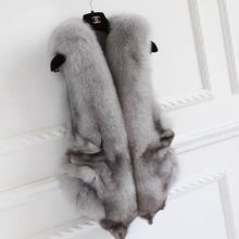 真狐狸毛皮草马甲真毛真品外套女短款洋气加厚气质外套女