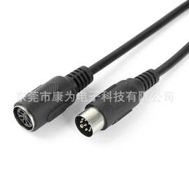 供应大DIN 5P6P电源线 大DIN数据线 成型式MINI DIN电脑数据线