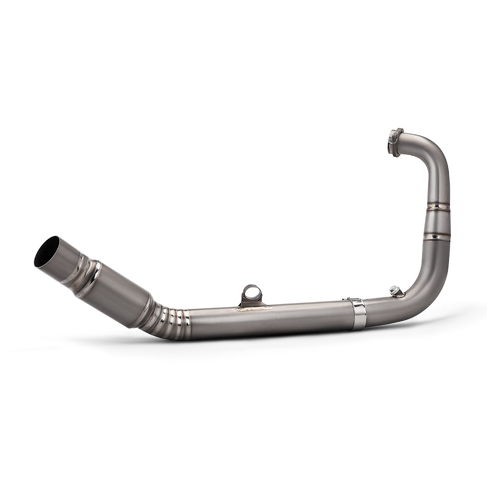 Suitable for Motorcycle Kove 450Rally Modification, with Drum Back-Pressure Package and Front Exhaust Pipe, Connects to the Original Rear Section