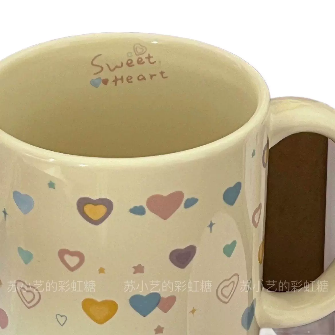 Internet celebrity love ceramic couple cup water cup milk cup coffee cup couple cup office home casual drinking water cup