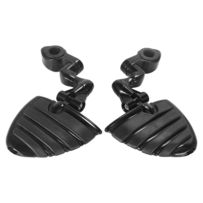 Motorcycle pedals — Aluminum Alloy Footrests Motorcycle - 5-pedals-black-new-pedal-rings-black