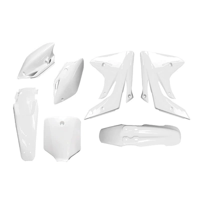 Hailing M4MX5MX6M7M8 off-road motorcycle Shell full car appearance plastic parts T4T6 front and rear mudguards (Motorcycle Fender) - 5-piece-shell-white