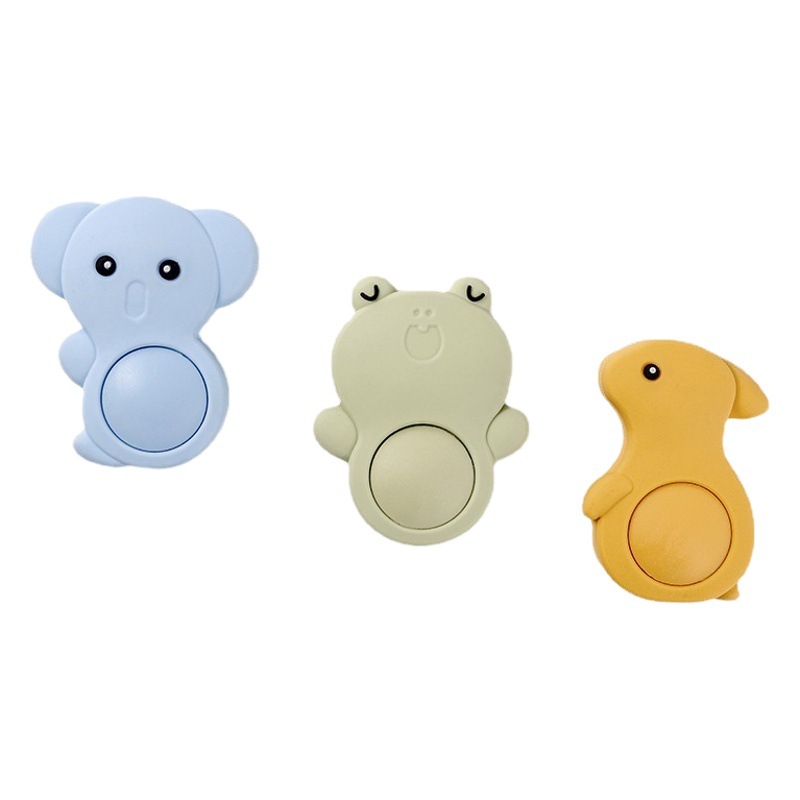 Tarjeta de puerta de seguridad para niños cuidadosamente seleccionada Tapón de puerta de mano anti-pellizco de silicona de dibujos animados Tapón de puerta para bebé