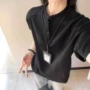 春秋季长袖浅灰色卫衣