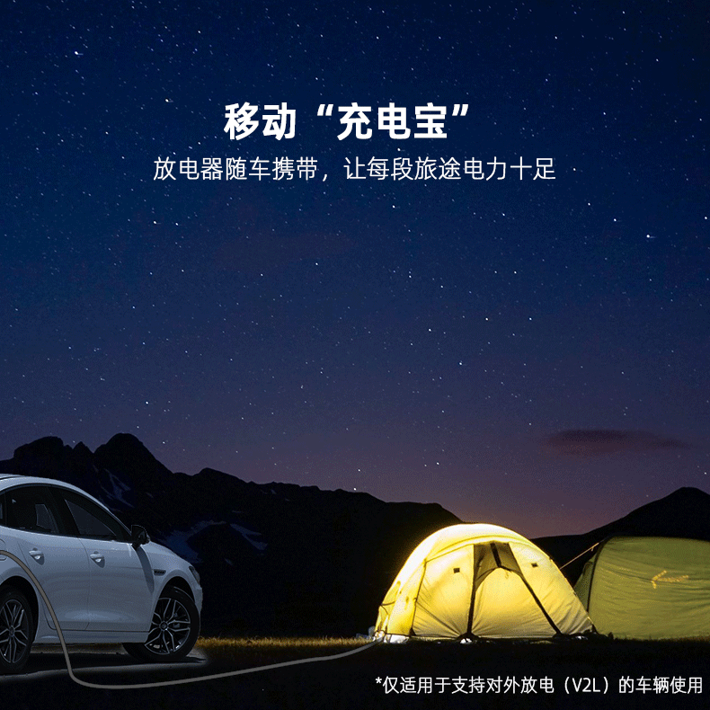 New energy electric vehicle external discharge gun plug-in row BYD ideal which take electrical charging pile power supply socket