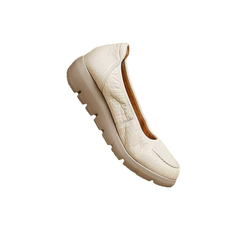 2026 primavera y verano nueva moda versátil con suela suave de estilo británico madre Lefour zapatos de mujer zapatos de trabajo de soja