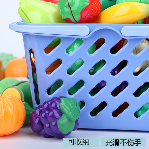 Factory wholesale children's educational play house toys, peelable seafood, cut vegetables and fruits, cut fruits in bulk