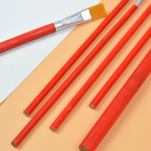 801 red rod blue rod nylon set gouache oil brush children's painting brush gouache watercolor pen graffiti brush