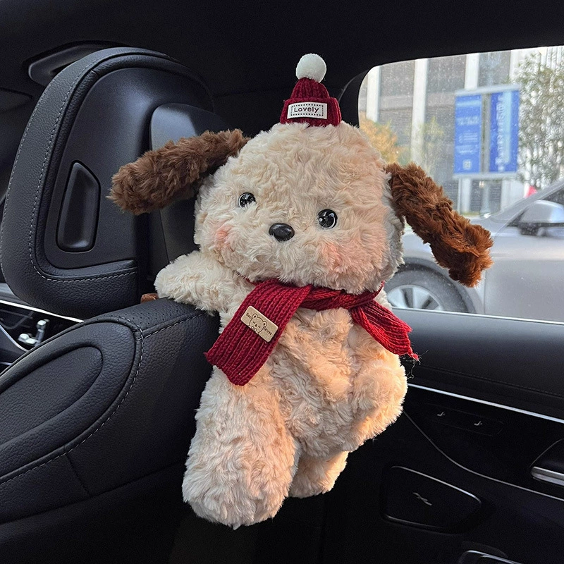 Автомобильные бумажные салфетки коробки милые куклы бумажные коробки Автомобильные бумажные полотенца подвесные сумки в автомобиле высокого уровня чувство висячие бумажные коробки для девочек