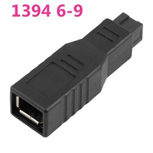 FireWire 400/800 1394 B转接头 9针转6针 火线9p公转6p母接口