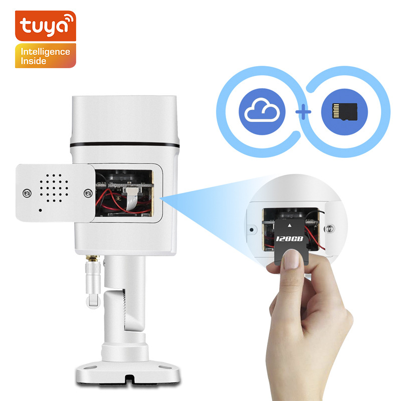 TUYA graffiti wifi monitor de alta definición casero pistola de visión nocturna al aire libre metal impermeable teléfono celular cámara remota