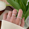 Tide, adjustable ring, simple and elegant design, 2024 years, on index finger, Japanese and Korean