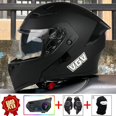 helmet autumn and winter four Motosiklet dəbilqələri - m-matt-black-external-bluetooth-free-gloves-headgear-anti-fog-sticker