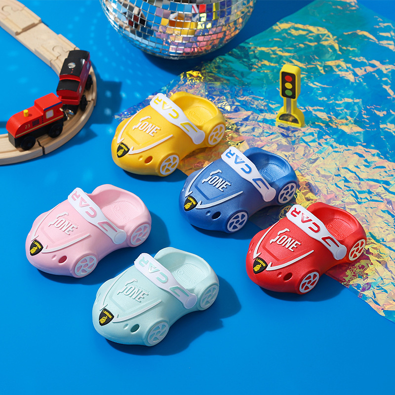 Children's Slippers Summer New Children's Shoes Cartoon Male and Female Baby Slippers Soft Bottom Anti-Slip Crocs Children's Slippers Wholesale