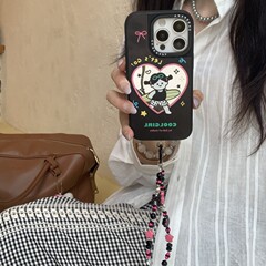 可爱滑板酷女孩苹果16Promax手机壳适用iPhone15Pro磁吸镜面14Pro