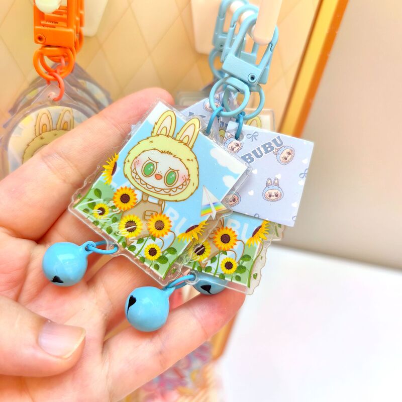 新しい labubu ラブブペンダントアクリルキーホルダー人形バッグ衣類靴と靴下アクセサリー卸売|undefined