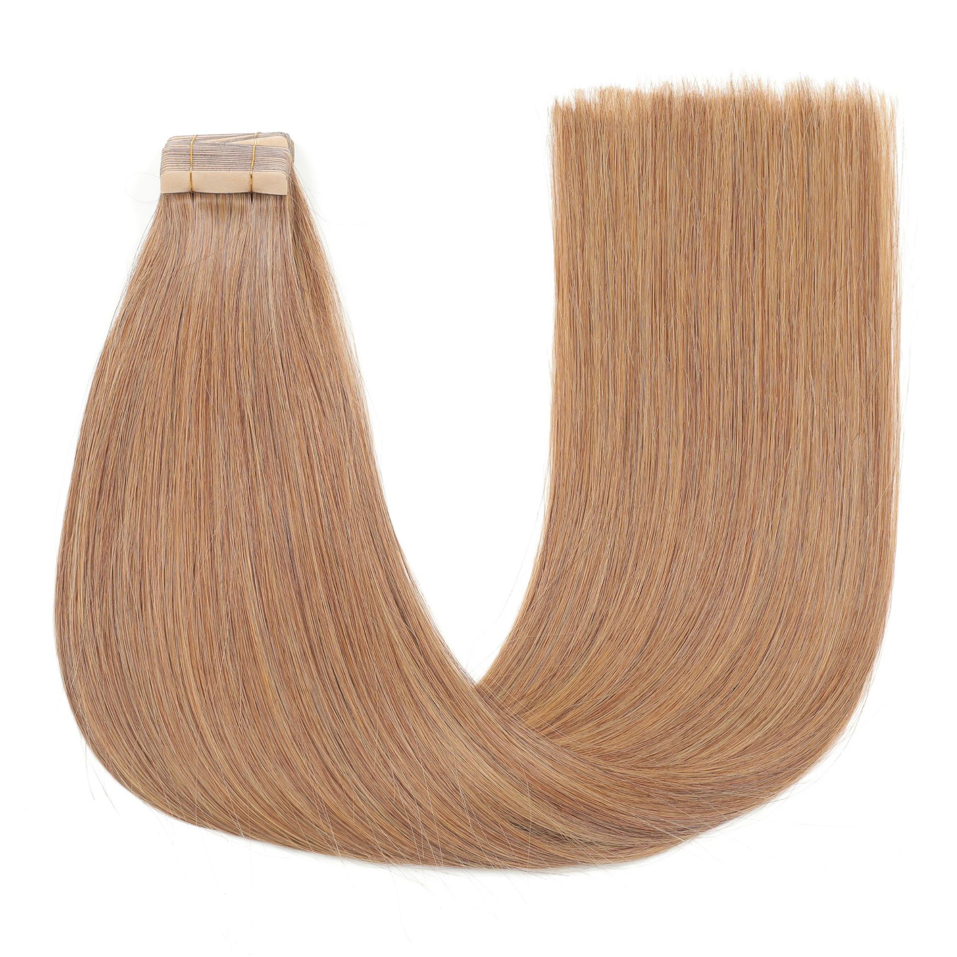 Real PU Tape-in Human Hair Extensions European And American Cross-border Wigs_voghion.com