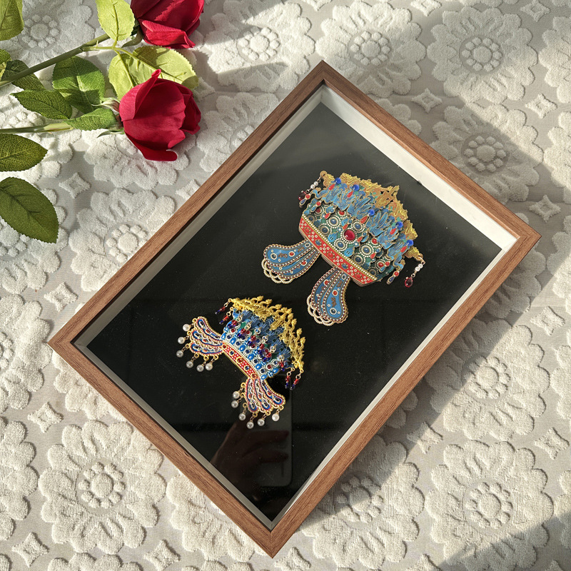 National Museum Xiaoduan Empress Phoenix Crown Refrigerator Magnet Storage Photo Frame Solid Wood Display Frame Magnetic Display Frame National Museum Xiaoduan Empress Phoenix Crown Refrigerator Magnet Storage Photo Frame Solid Wood Display Frame Magnetic Display Frame