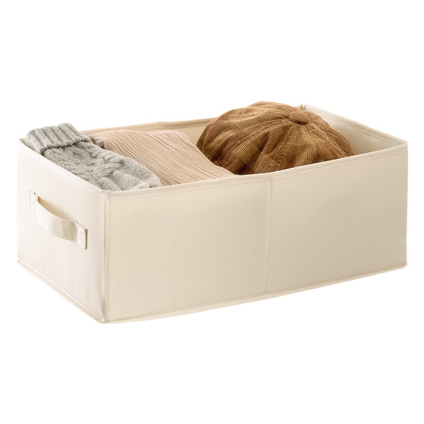 Nueva caja de almacenamiento de algodón y lino ropa de algodón Camisa pantalones caja de almacenamiento doble armario portátil caja de almacenamiento plegable