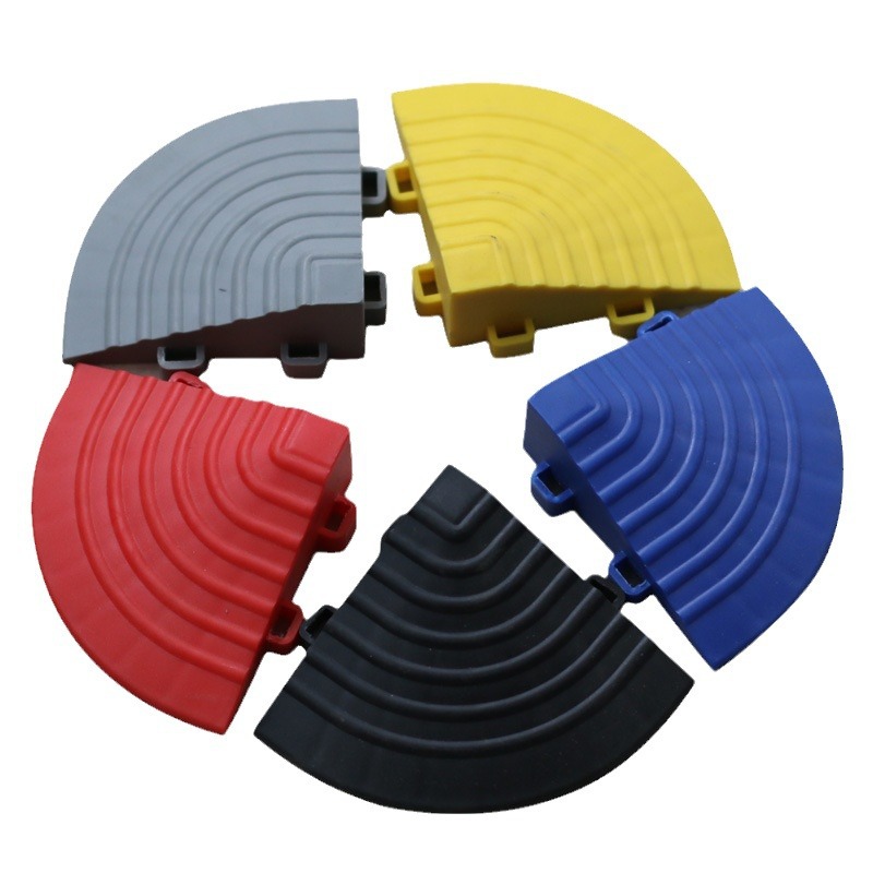 Coche sala de lavado piso rejilla de plástico empalme rejilla esquina accesorios antideslizante alfombra de piso esquina