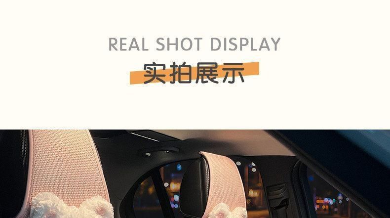 Interior 2026 Asian linen car seat cushion, suitable for all seasons, breathable, high-quality car seat pad, new cartoon cute design