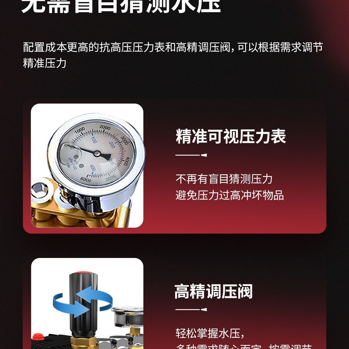 【Black Cat Genuine Product】Ultra-High-Pressure Car Washer for Car Wash Shops, Professional Household and Commercial High-Power Cleaning Device