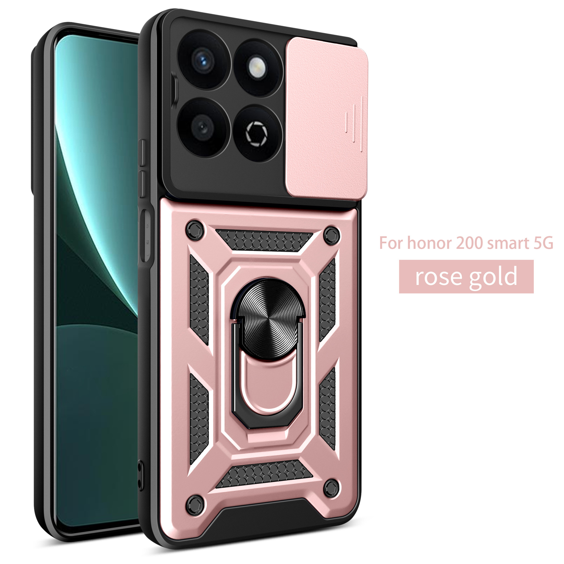 Logotipo de impresión de serigrafía de radio personalizado camuflaje RY 200smart TPU + PC armadura caja de teléfono móvil ventana de empuje a prueba de caídas image 5