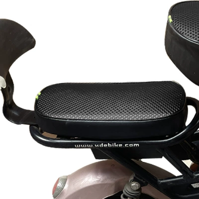 for All Seasons, Square Diamond Pattern — Electric car cushion - black-square-diamond-rear-seat