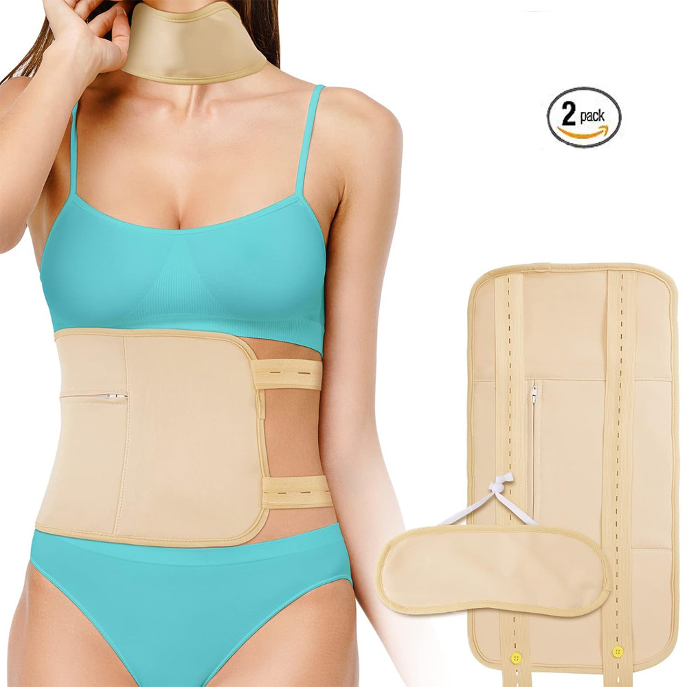 Castor oil packaging reusable waist and neck use essential oil care auxiliary belt bag factory straight