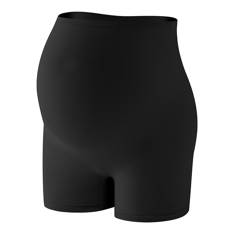 Pantalones de seguridad para mujeres embarazadas transpirables de estilo fino de verano, bragas de cintura alta, dos en uno, leggings internos antibacterianos de algodón puro