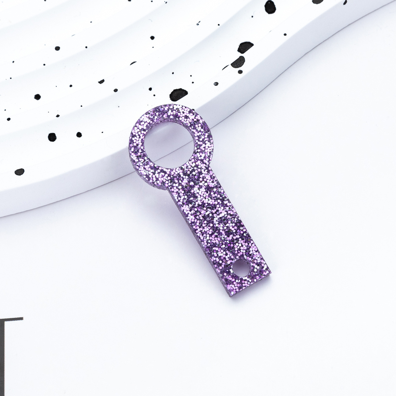 Nuevo DIY cuentas acrílico colgante de paja adecuado para 8mm - 10mm Ice Ba Cup accesorios de paja al por mayor