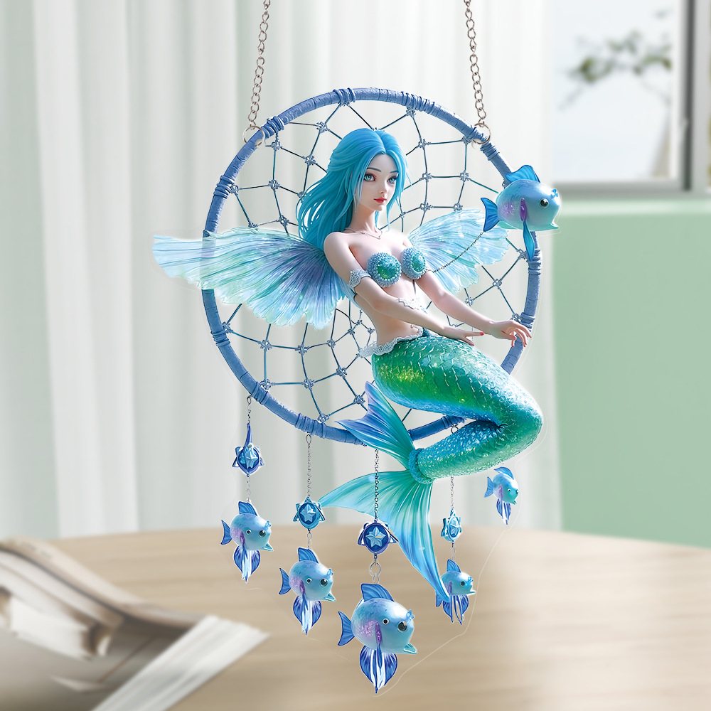 Kindergarten decoration acrylic 2D flat printing mermaid dream…