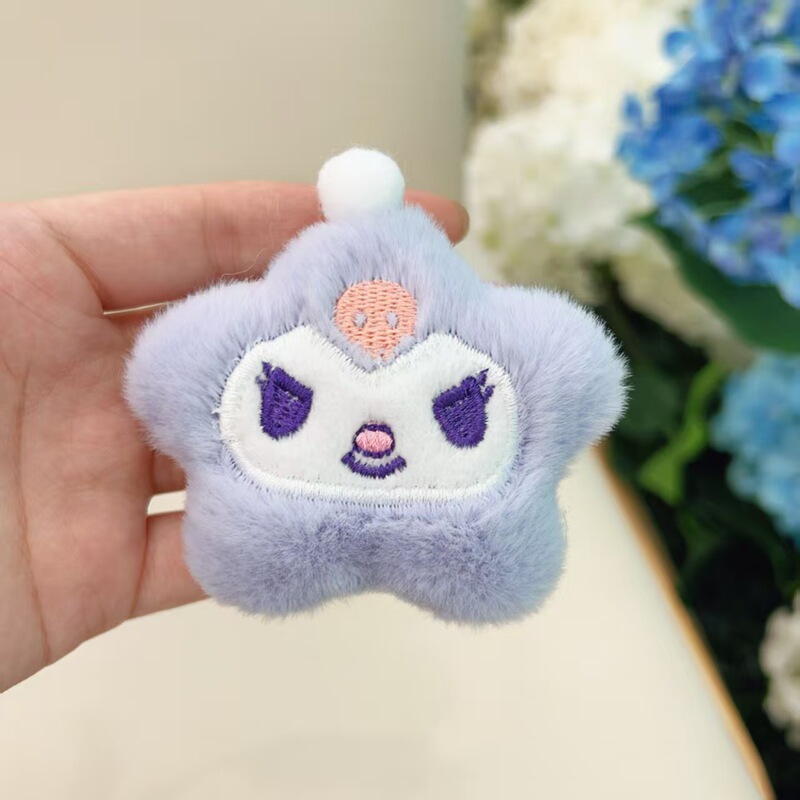 卡通毛绒钥匙扣挂件配饰diy手工服饰拖鞋包包饰品胸针配件半成品|undefined
