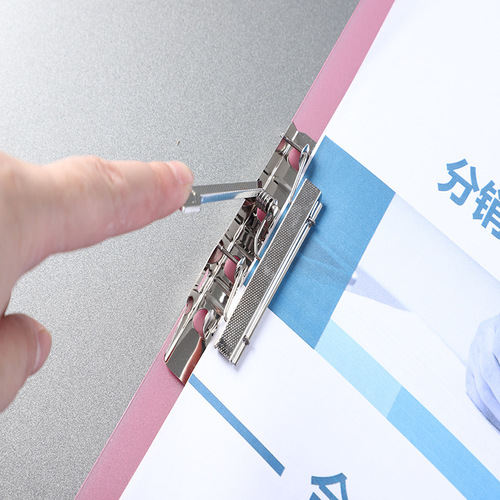 New transparent office folder single clip double clip pp candy color contract folder student frosted file folder
