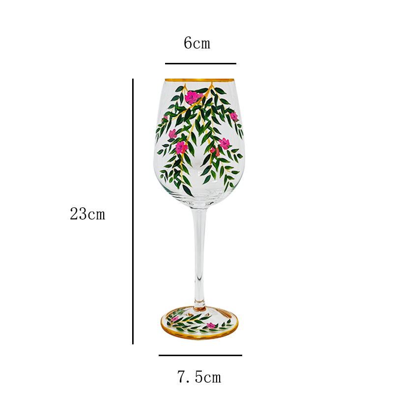 Venta directa de fábrica de vasos de vino de colores, vasos de flores, vasos transparentes, vasos de cristal de gran capacidad, regalos creativos