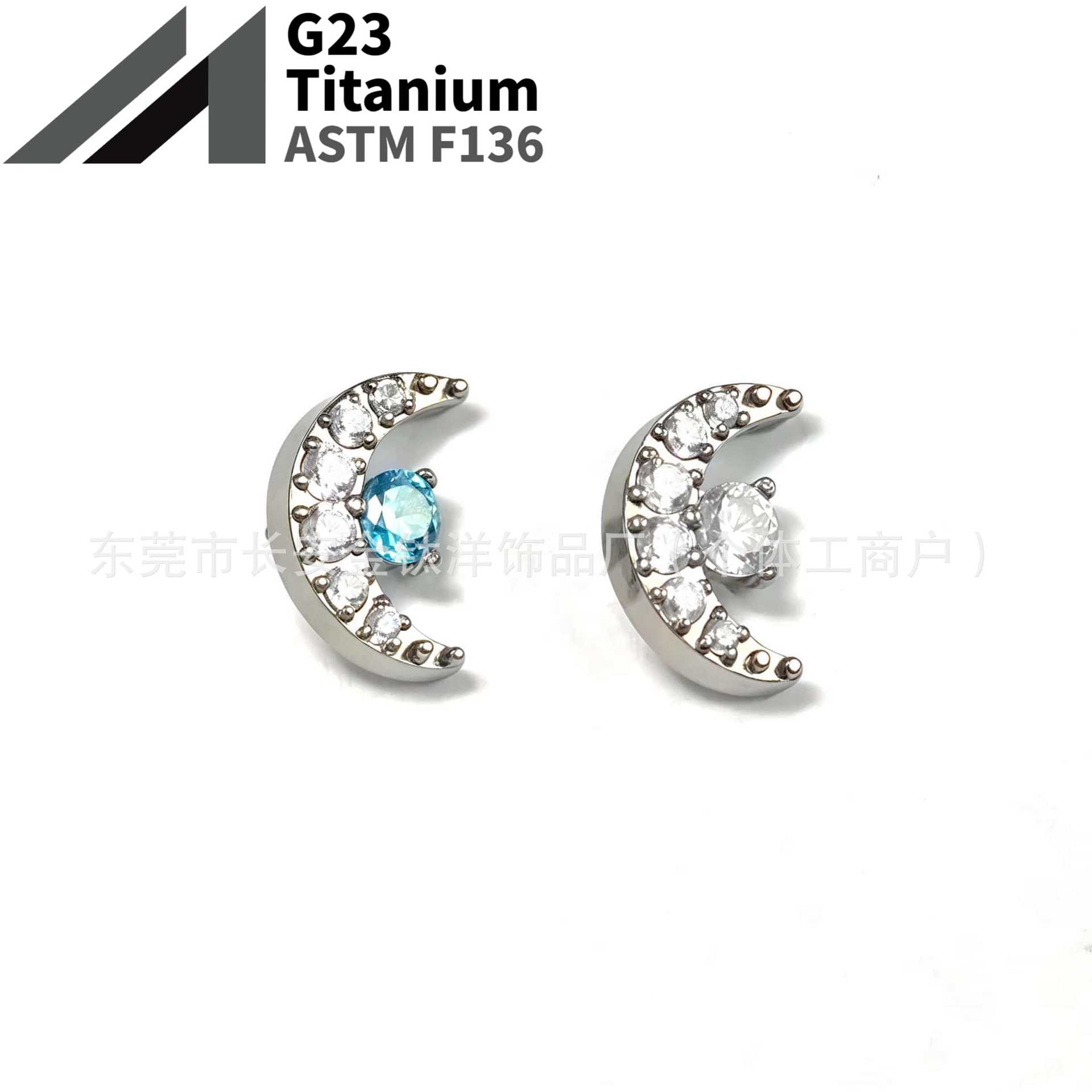 16G labret stud size and finish detail