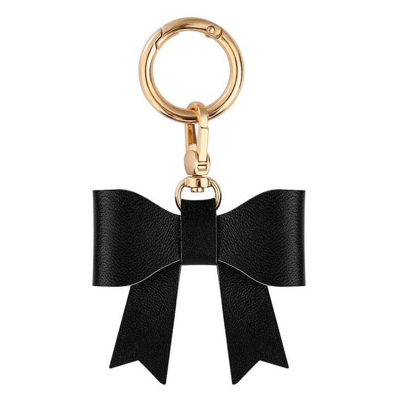 Small Leather Bow Key Chain Charm Handbag Purse Pouch Small Leather Bow Key Chain Charm Handbag Purse Pouch