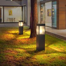 太阳能草坪灯户外庭院灯室外防水草地灯现代花园别墅LED方形地灯