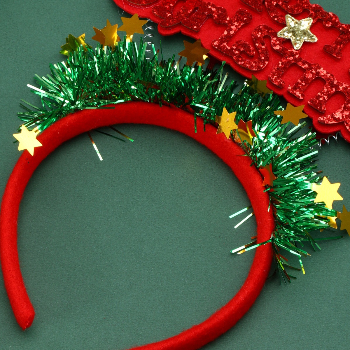 Christmas Glitter Headbands Xmas Costume Headwear Hair Hoops for Christmas Party Decorations Favors Gifts_voghion.com